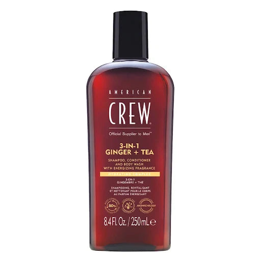 American Crew - 3-in-1 Shampoo, Conditioner & Body-Wash Ginger Tea