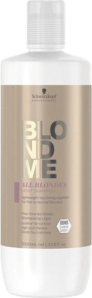 Schwarskopf BlondMe All Blondes Light Shampoo 1000ml - Normale shampoo vrouwen - Voor Alle haartypes