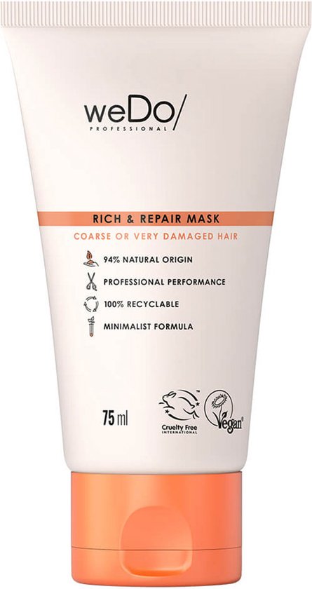 weDo Rich & Repair Mask 75 ML - Haarmasker droog haar - Haarmasker beschadigd haar