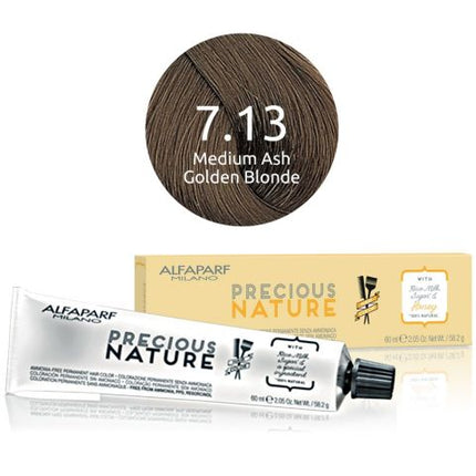 Alfaparf - Precious Nature - Ammonia-Free Permanent Hair Color - 7.13