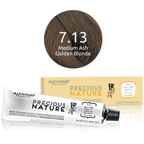 Alfaparf - Precious Nature - Ammonia-Free Permanent Hair Color - 7.13
