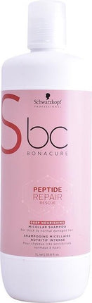 Schwarzkopf Bonacure Repair Rescue Deep Nourishing Shampoo -1000 ml -  vrouwen - Voor Beschadigd haar/Droog haar
