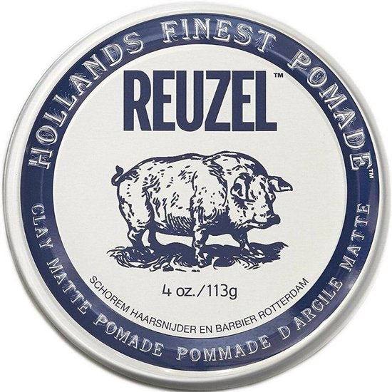 Reuzel Clay Matte Pomade Pig Haar Klei - 113 gr