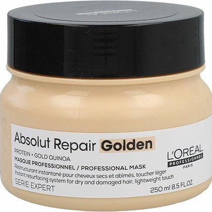 L’Oréal Professionnel Absolut Repair Golden Mask –Herstelt fijner, beschadigd haar – Serie Expert – 250 ml