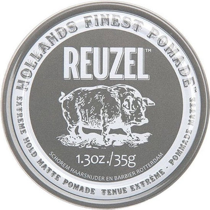 Reuzel - Hollands Finest Pomade Firmly Fixative Pomada On Water Base Black 113G