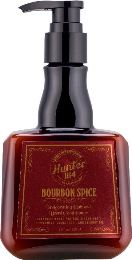 Hunter 1114 Bourbon Spice 250ml conditioner, man, baard, haar, zacht, verzorgt,