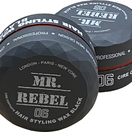 Mr.rebel - Hair Styling Wax - 06 Black