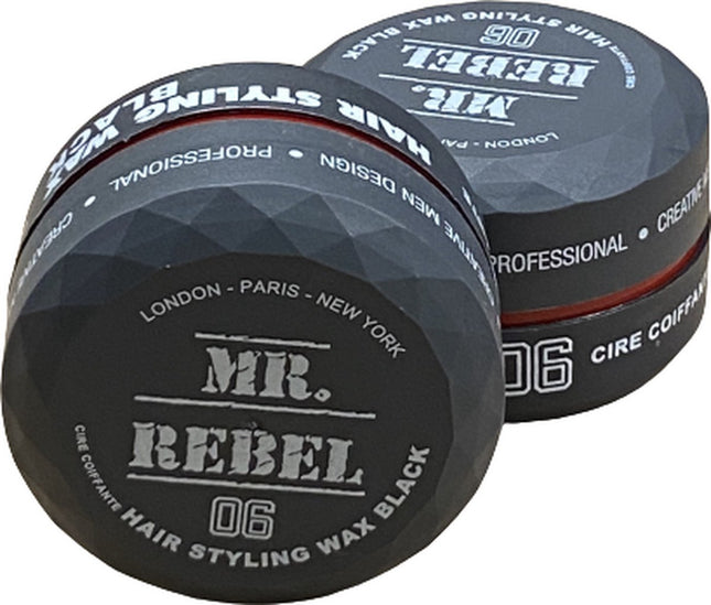 Mr.rebel - Hair Styling Wax - 06 Black