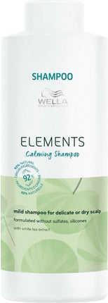 Wella Elements Calming Shampoo 1000 ml - Normale shampoo vrouwen - Voor Alle haartypes