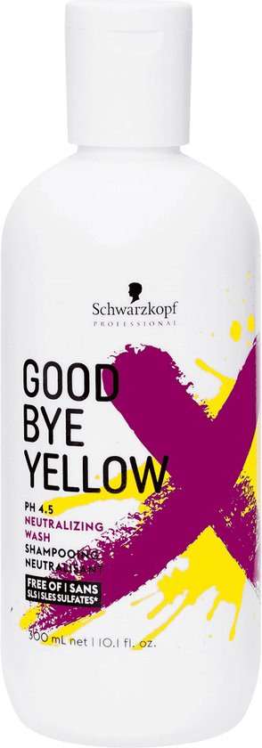 Schwarzkopf Goodbye Yellow Shampoo 300ml - Zilvershampoo vrouwen - Voor