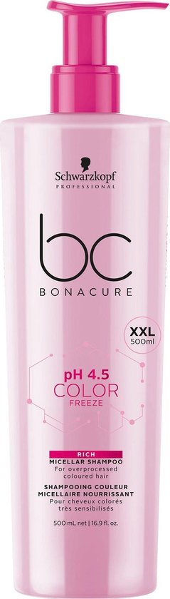 Schwarzkopf Bonacure pH4.5 CF Rich Shampoo 500ml -  vrouwen - Voor