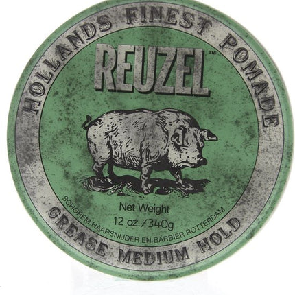 Reuzel Hf Pomade Grease Medium Hold - Green 340 gr