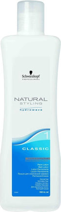 Schwarzkopf Natural Styling Hydrowave Classic 1 - 1000 ml - Permanentvloeistof - Haarverf
