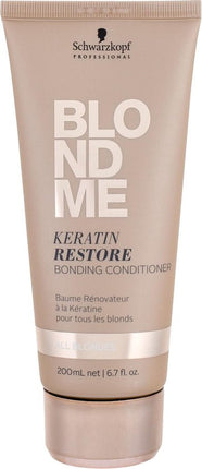 Schwarzkopf BlondMe Keratin Restore Vrouwen Professionele haarconditioner 200 ml