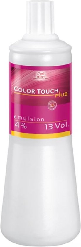 Permanente Kleur Color Touch Plus Emulsion 13 Vol 4% Wella 4% / 13 VOL (1000 ML)