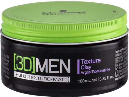 Schwarzkopf 3D Mension Texture Clay - 100 ml - Wax (klei)