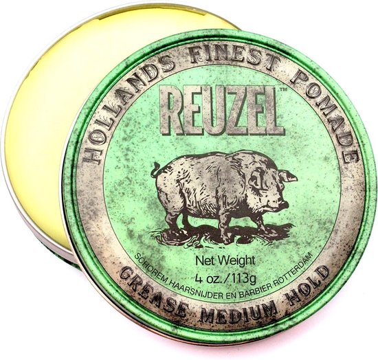 Reuzel Hf Pomade Grease Medium Hold - Green 340 gr