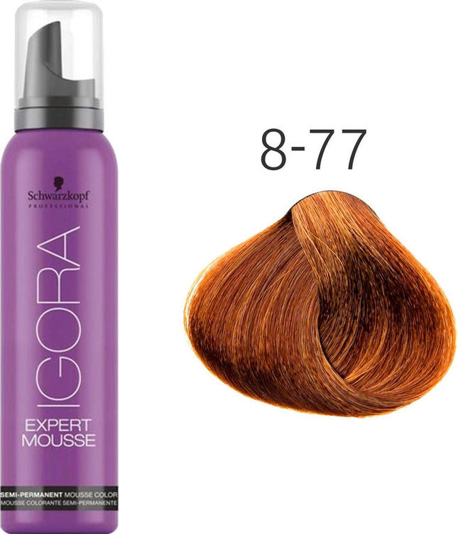 Schwarzkopf Igora Expert Mousse 8-77Light Blond Extra Copper 100ml