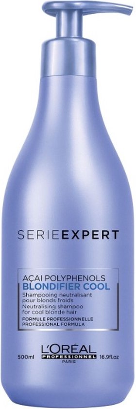 L'Oréal Professionnel Blondifier Shampoo Cool 500 ml - Zilvershampoo vrouwen - Voor