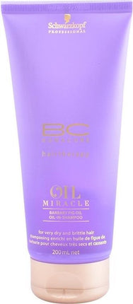 Schwarzkopf Bonacure Oil Miracle Shampoo Barbary 200ml -  vrouwen - Voor Beschadigd haar/Droog haar