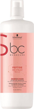 Schwarzkopf Bonacure Repair Rescue Deep Nourishing Shampoo -1000 ml -  vrouwen - Voor Beschadigd haar/Droog haar
