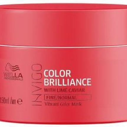 Wella Brilliance Masker fijn / normaal haar -150 ml - Haarmasker droog haar - Haarmasker beschadigd haar