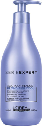 L'Oréal Professionnel Blondifier Shampoo Cool 500 ml - Zilvershampoo vrouwen - Voor
