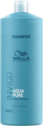 Wella Invigo Balance Aqua Pure Reinigende shampoo 1000 ml - Normale shampoo vrouwen - Voor Alle haartypes