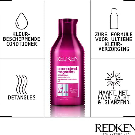 Redken Color Extend Magnetics Conditioner – Verzorgende conditioner voor gekleurd haar – 500 ml