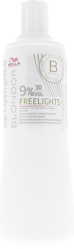 Onthullende crème Blondor Freelight Wella 30 vol 9 % (1L)