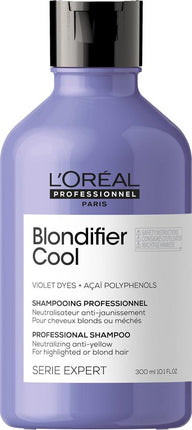 L'Oréal Professionnel Serie Expert Blondifier Cool Shampoo 300 ml - Zilvershampoo vrouwen - Voor