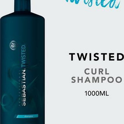 Sebastian Twisted Elastic Shampoo- 1000ml - Normale shampoo vrouwen - Voor Alle haartypes