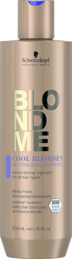 Schwarzkopf Professional - Restorative shampoo for highlighting cool blond shades BLONDME (Tone Enhancing Bonding Shampoo Cool Blonde s) - 250ml