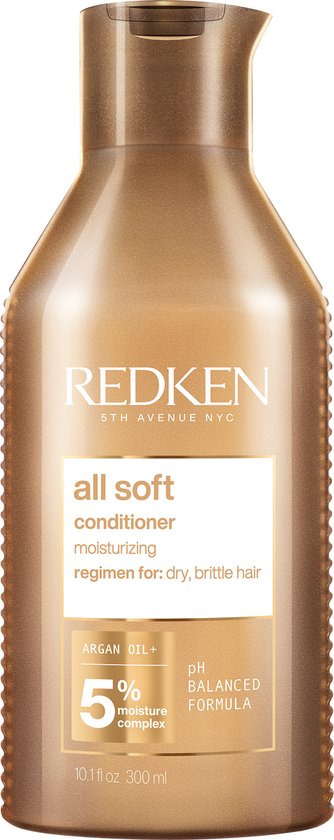 Redken All Soft Conditioner – Hydrateert en verzorgt droog en broos haar – 300 ml