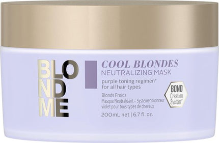 Haarmasker Blondme Cool Blondes Schwarzkopf (200 ml)