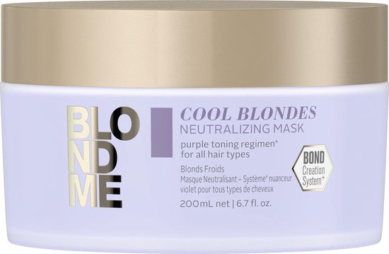 Haarmasker Blondme Cool Blondes Schwarzkopf (200 ml)