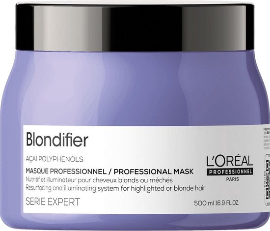 L'Oréal Professionnel Serie Expert Blondifier Haarmasker 500 ml - Haarmasker beschadigd haar