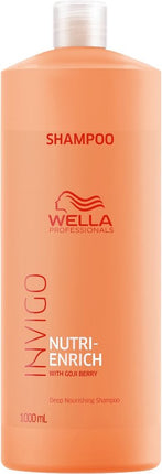 Wella Invigo Nutri Enrich Shampoo 1000 ml - Normale shampoo vrouwen - Voor Alle haartypes