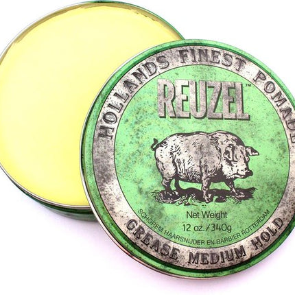 Reuzel Hf Pomade Grease Medium Hold - Green 340 gr