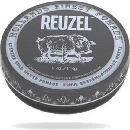 Reuzel - Hollands Finest Pomade Firmly Fixative Pomada On Water Base Black 113G