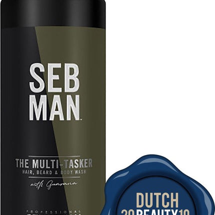 SEB MAN The Multitasker Care 3-in-1 Shampoo 1000ml - Normale shampoo vrouwen - Voor Alle haartypes