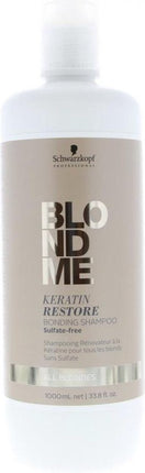 Schwarzkopf Blond Me Restore Bond Shampoo All 1000ml -  vrouwen - Voor