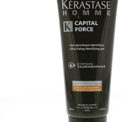 Kerastase - HOMME CAPITAL FORCE gel ultra-fixant densifiant 200 ml