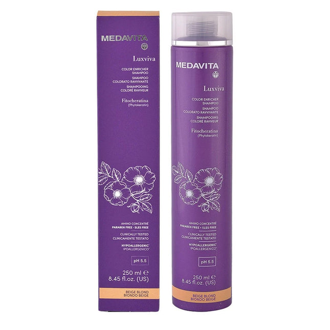 Medavita Luxviva Color Enricher Shampoo Kleurshampoo Silver 250ml