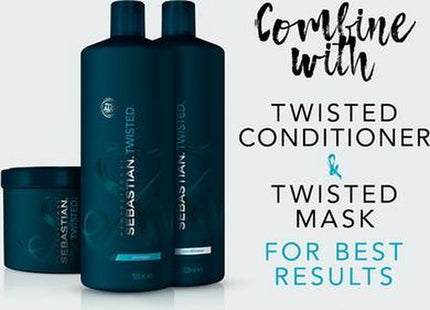 Sebastian Twisted Elastic Shampoo- 1000ml - Normale shampoo vrouwen - Voor Alle haartypes