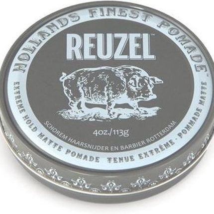 Reuzel - Hollands Finest Pomade Firmly Fixative Pomada On Water Base Black 113G
