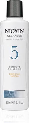 Nioxin System 5 Cleanser 300ml - Normale shampoo vrouwen - Voor Beschadigd haar/Droog haar/Gekleurd haar