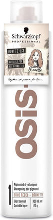 Schwarzkopf Professional - Osis + Boho Rebel Brunette Dry Shampoo - A Refreshing Dry Shampoo For Brown Hair