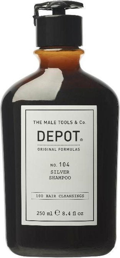 DEPOT 104 Silver Shampoo 250ml -  Voor Grijs haar