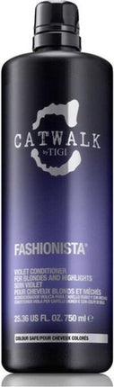TIGI Catwalk Fashionista Violet Conditioner-750 ml -  vrouwen - Voor Grijs haar - Conditioner voor ieder haartype